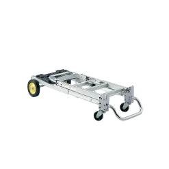 Safco Hide-Away Convertible Truck, 400 lbs., Aluminum/Black (4050)