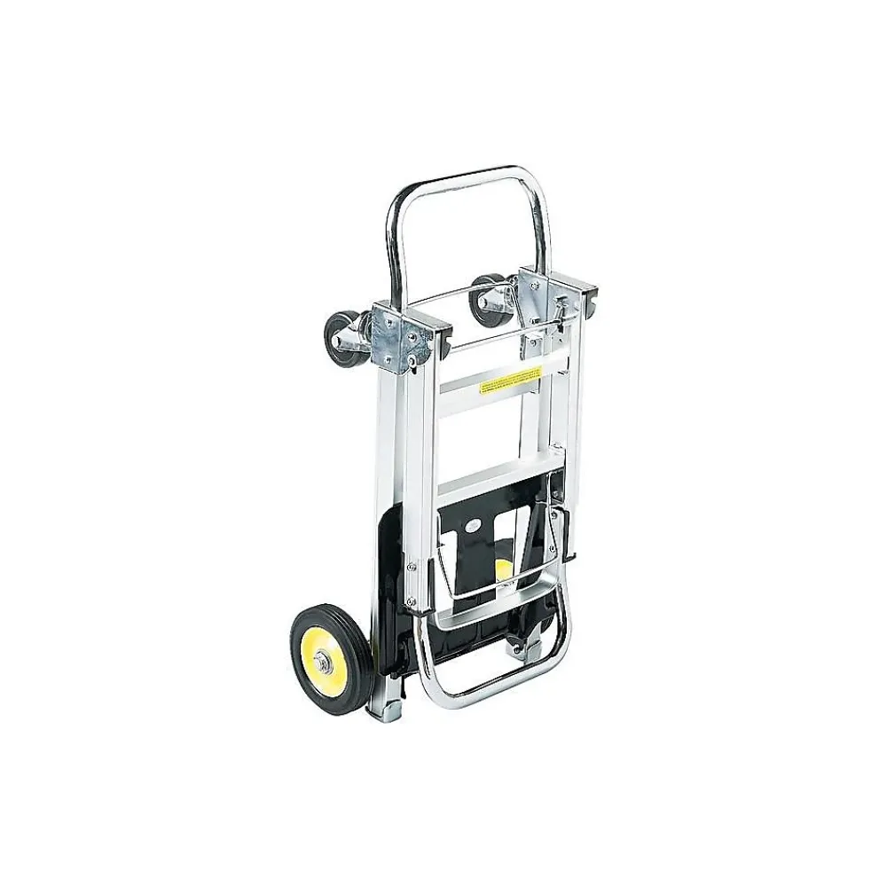 Safco Hide-Away Convertible Truck, 400 lbs., Aluminum/Black (4050)