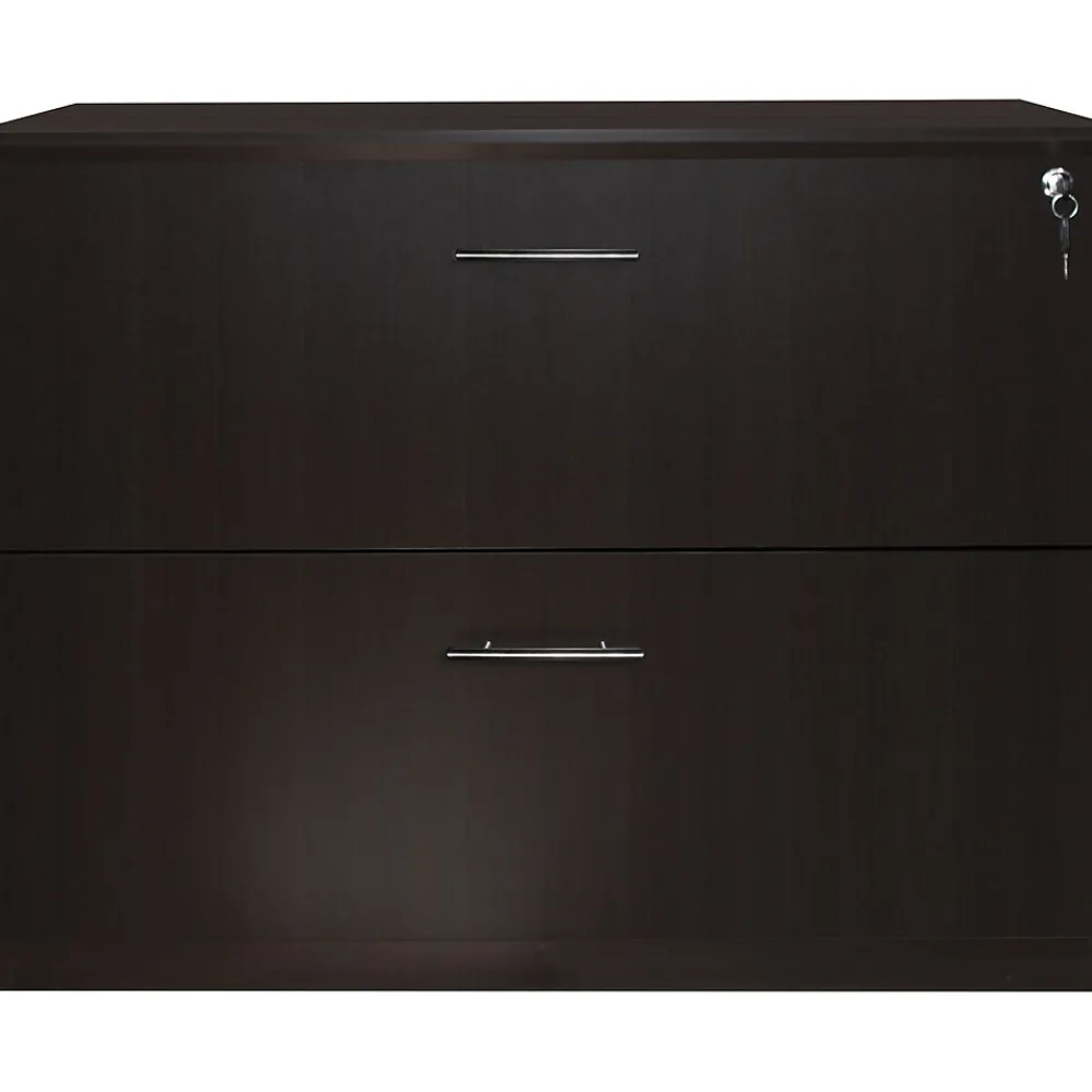 File Cabinets*Safco Medina™ Lateral File, Mocha, 29 1/2"H x 36"W x 20"D