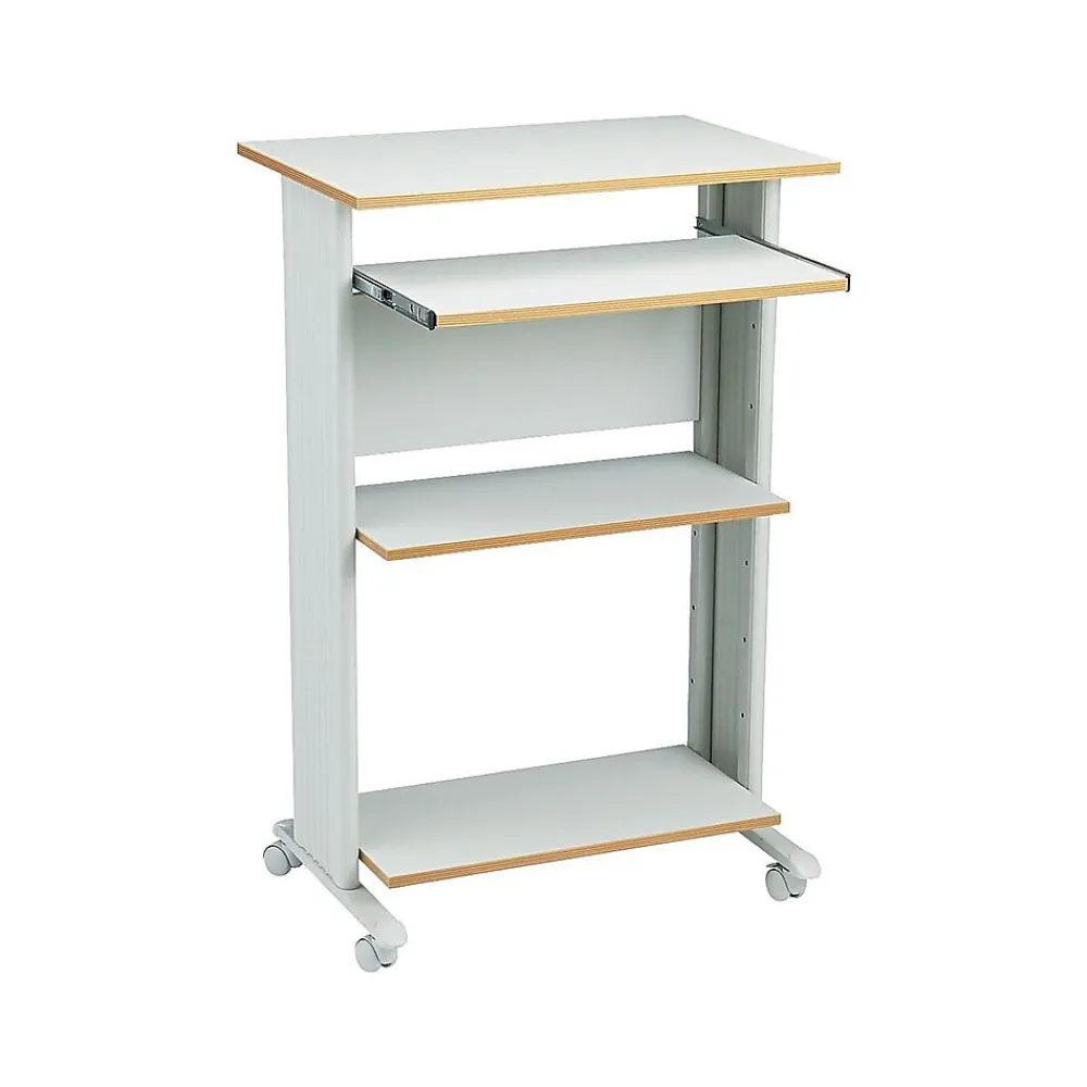 Standing Desks*Safco Muv 30"W Fixed-Height Desk, Steel/Laminate (1923GR)