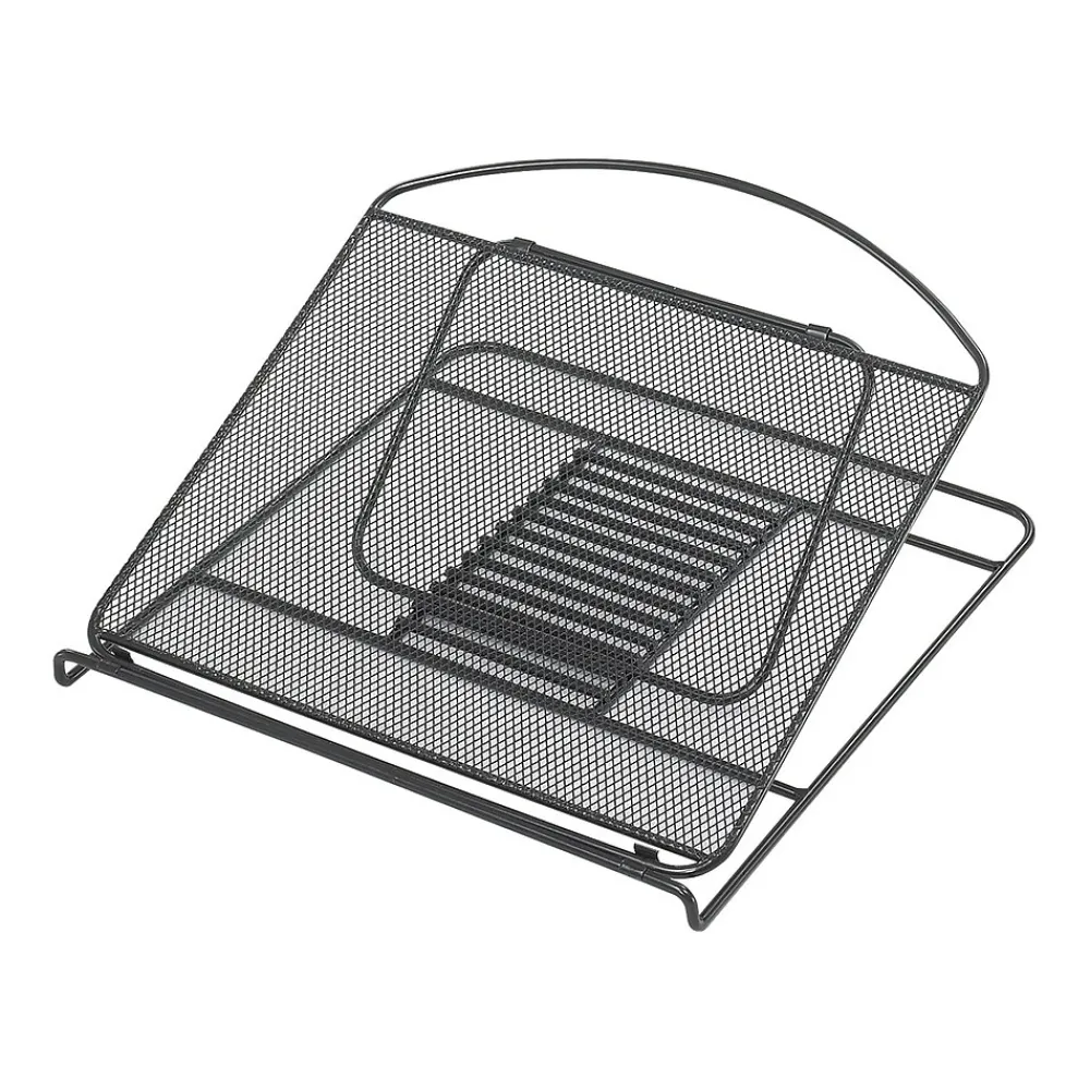 Onyx 12.25"W x 12.25"D Steel Mesh Laptop Stand, Black (2161BL)<Safco Discount