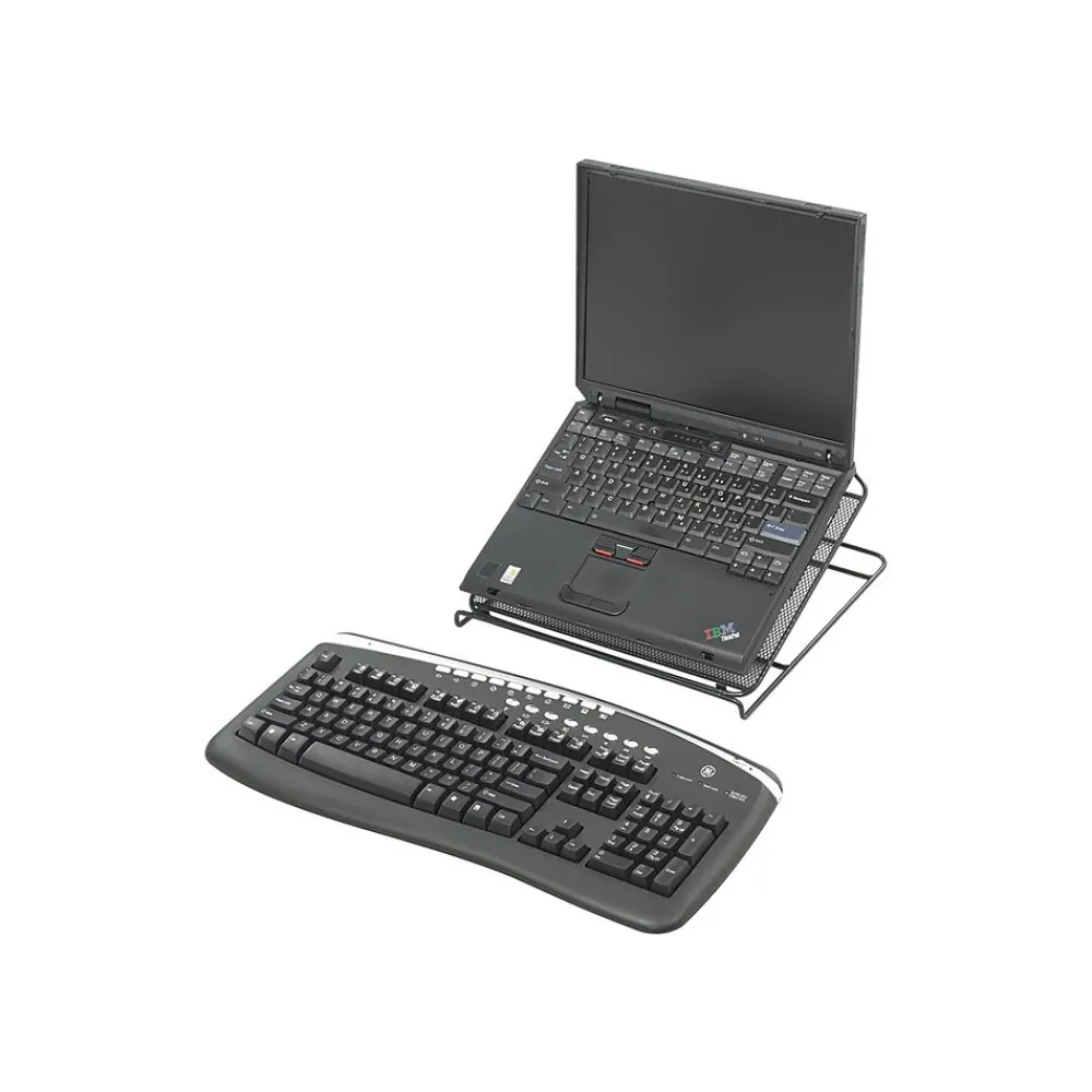 Onyx 12.25"W x 12.25"D Steel Mesh Laptop Stand, Black (2161BL)<Safco Discount