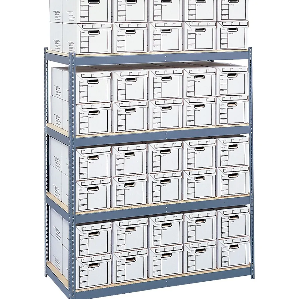 Shelving*Safco Shelves for Archival Shelving , 69", Wood, 4/Pack (5261)