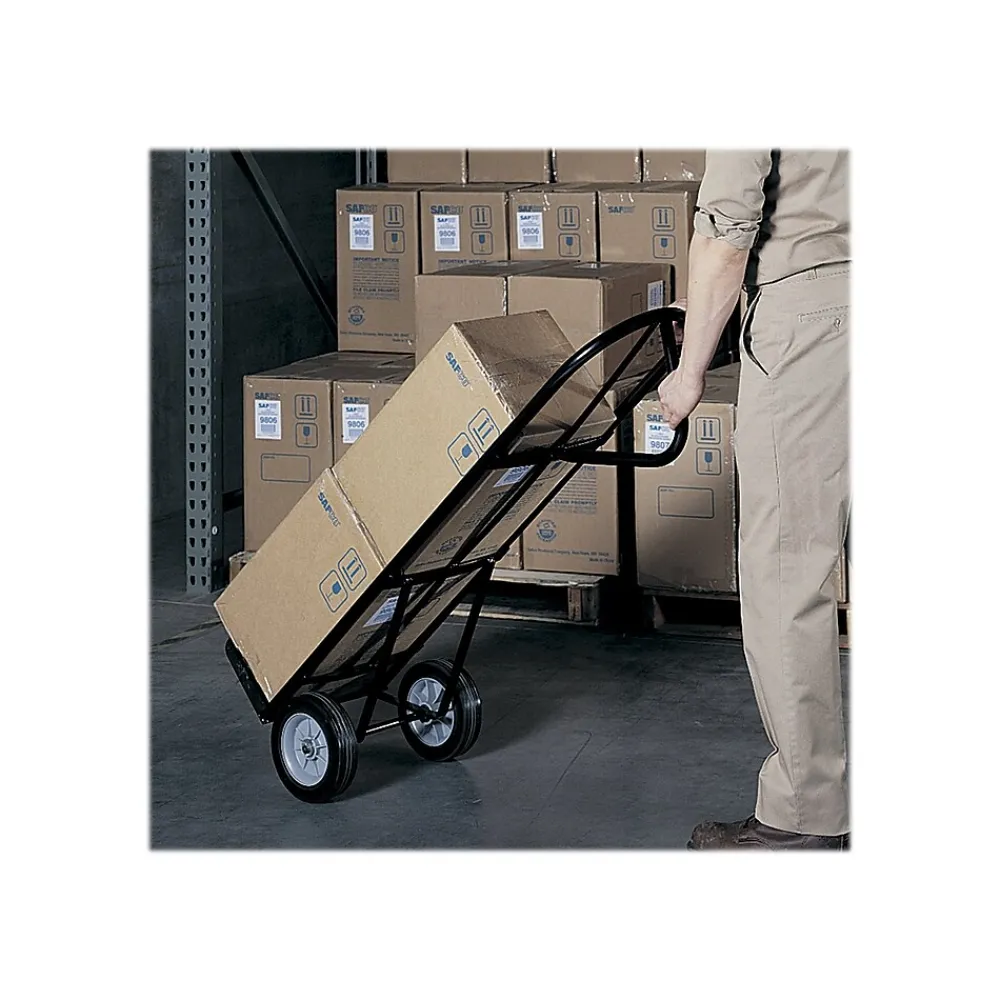 Safco Tuff Truck P-Handle Truck, 400 lbs, Black (4071)