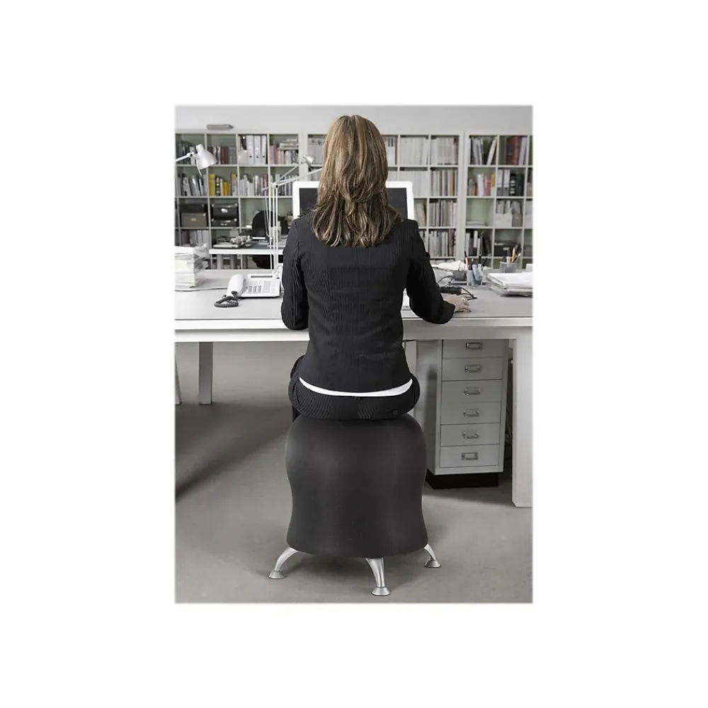 Office Chairs*Safco Zenergy Polyester Ball Chair, Black (BT508BK)