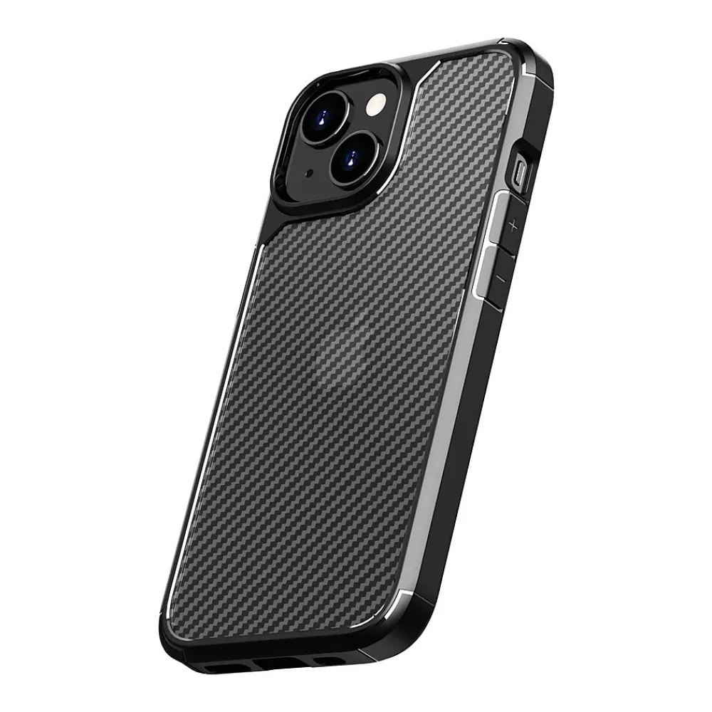 SaharaCase Anti-Slip MagSafe Phone Case for iPhone 15 Plus, Shock Absorbing, Black (CP00448)