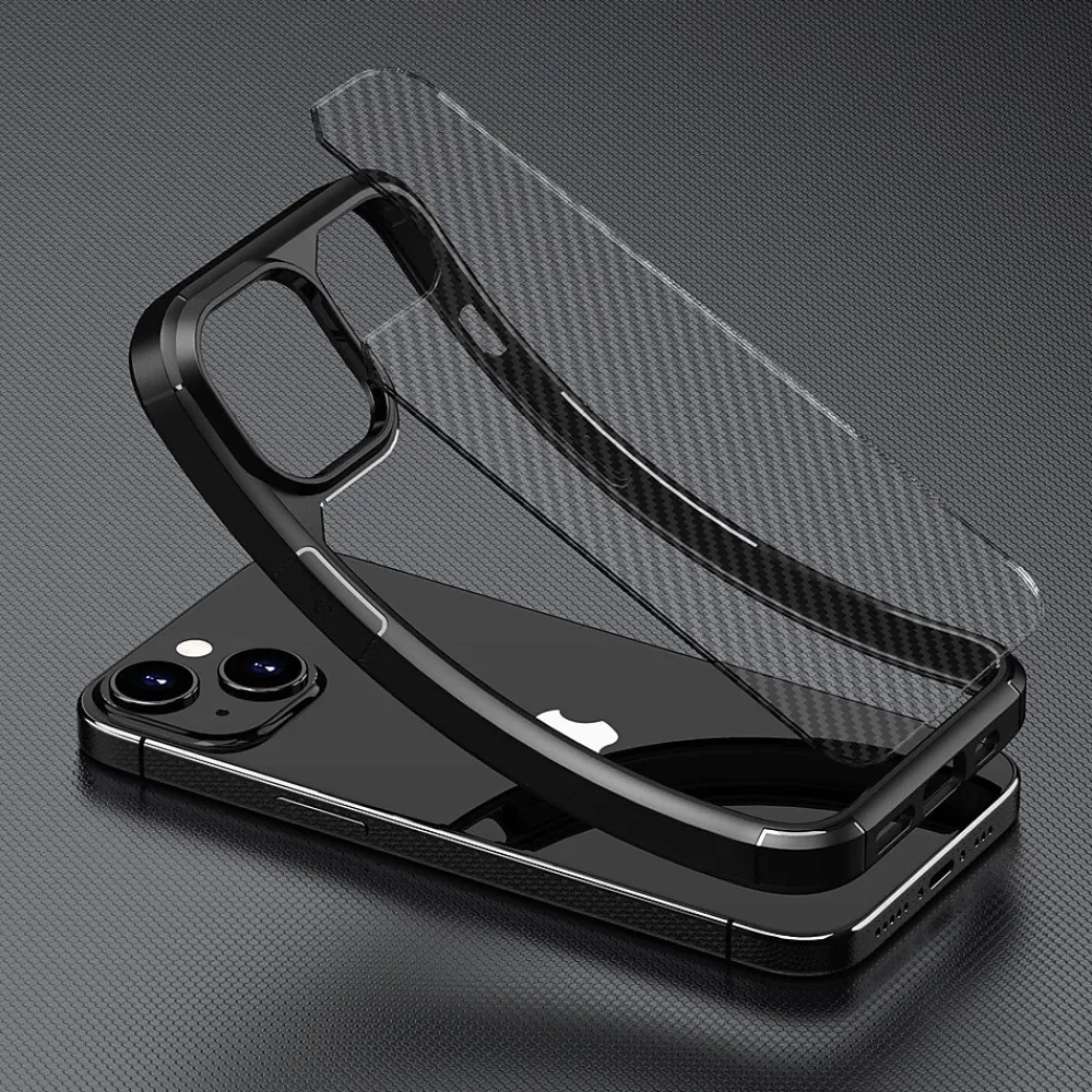 SaharaCase Anti-Slip MagSafe Phone Case for iPhone 15 Plus, Shock Absorbing, Black (CP00448)