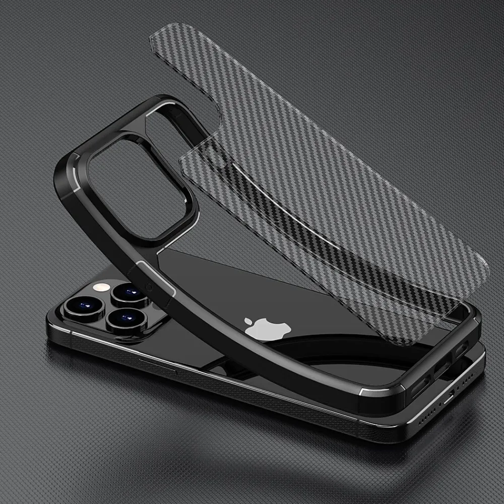 SaharaCase Anti-Slip MagSafe Phone Case for iPhone 15 Pro Max, Shock Absorbing, Black (CP00470)
