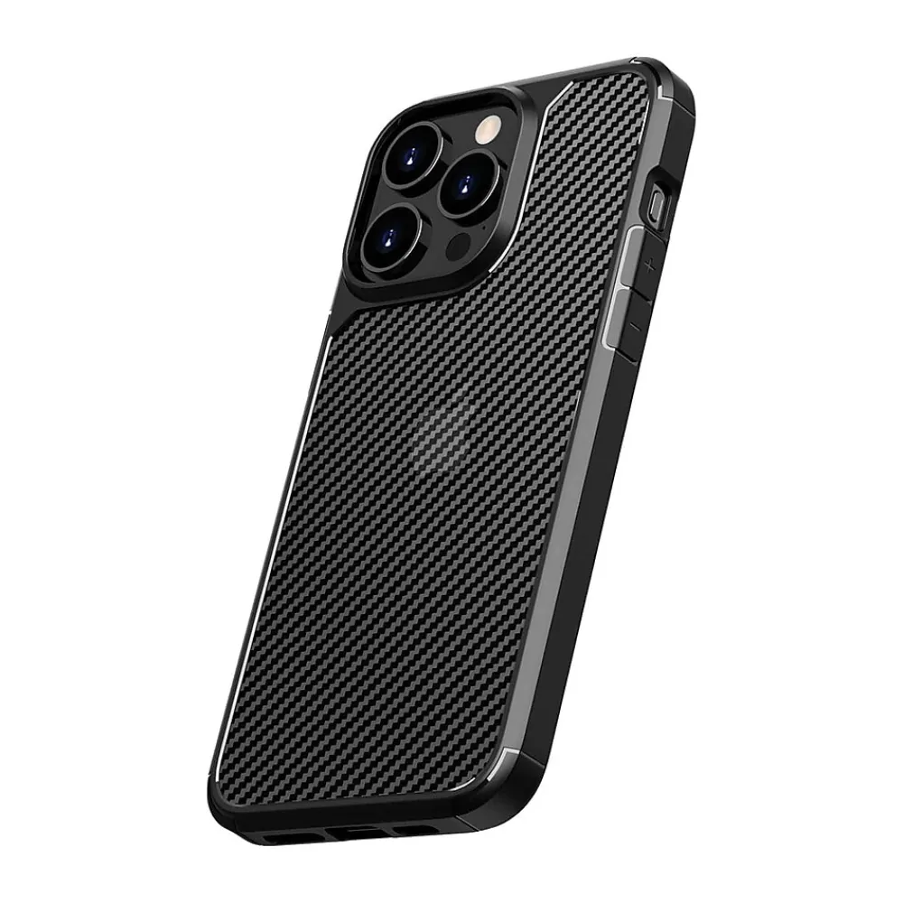 SaharaCase Anti-Slip MagSafe Phone Case for iPhone 15 Pro, Shock Absorbing, Black (CP00457)