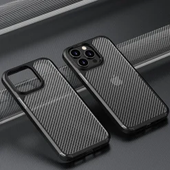 SaharaCase Anti-Slip MagSafe Phone Case for iPhone 15 Pro, Shock Absorbing, Black (CP00457)