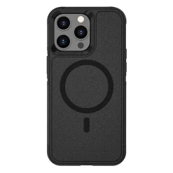 SaharaCase Armor MagSafe Phone Case for iPhone 15 Pro Max, Shock Absorbing, Black (CP00482)