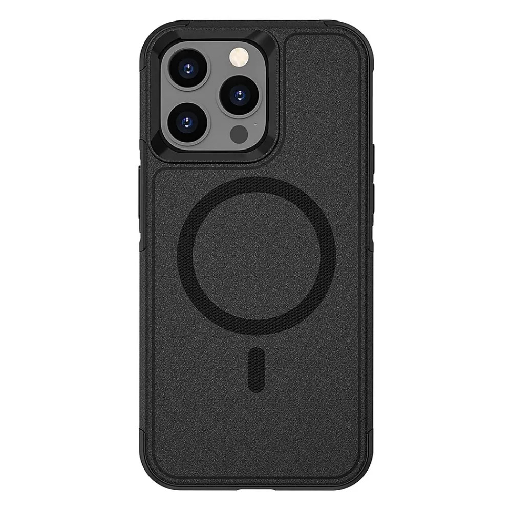SaharaCase Armor MagSafe Phone Case for iPhone 15 Pro Max, Shock Absorbing, Black (CP00482)