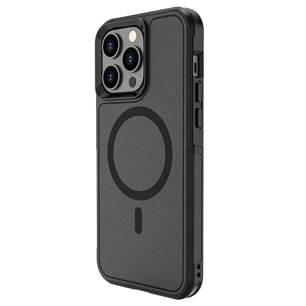 SaharaCase Armor Series Hard Shell Case, Tempered Glass Screen, Camera Protector for iPhone 15 Pro Max, Black (CP482ZD128ZD131)