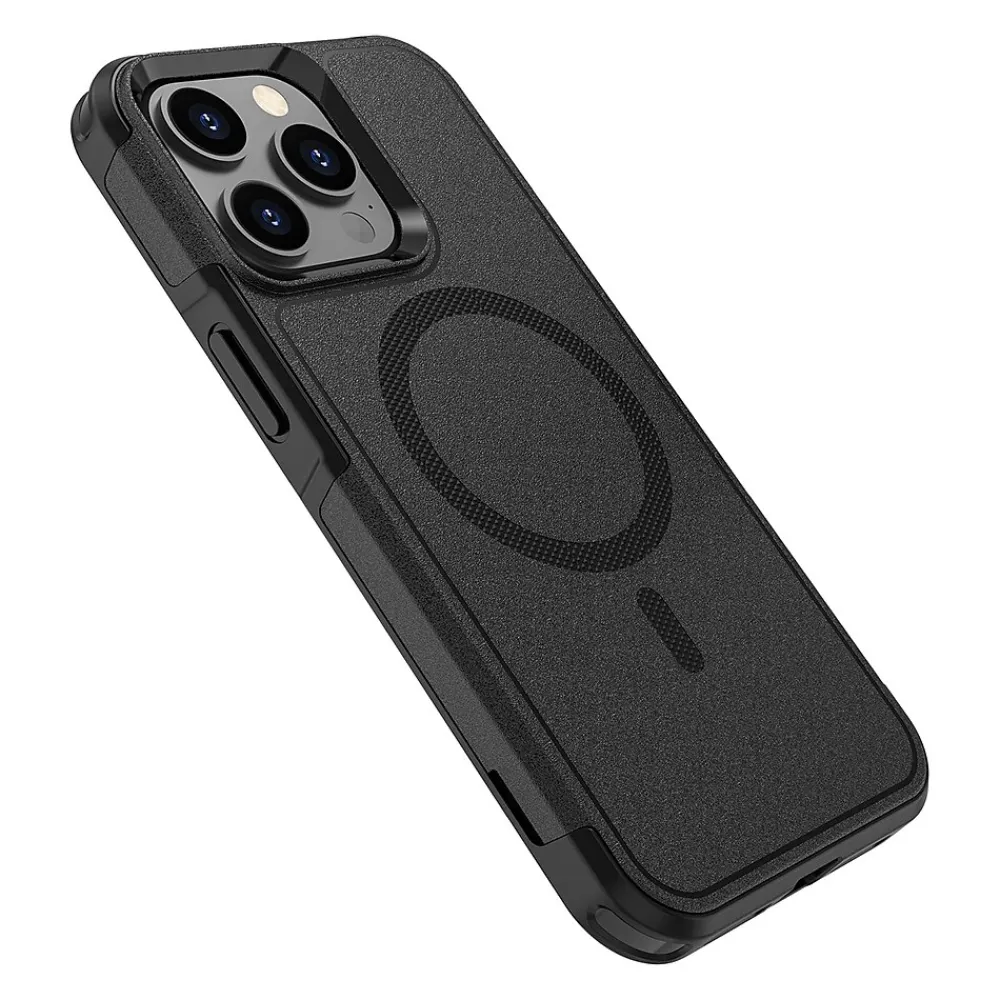 SaharaCase Armor Series Hard Shell Case, Tempered Glass Screen, Camera Protector for iPhone 15 Pro Max, Black (CP482ZD128ZD131)