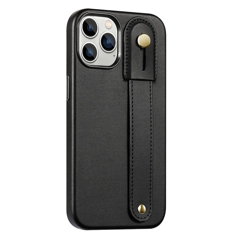 SaharaCase FingerGrip MagSafe Phone Case for iPhone 15 Pro, Shock Absorbing, Black (CP00465)