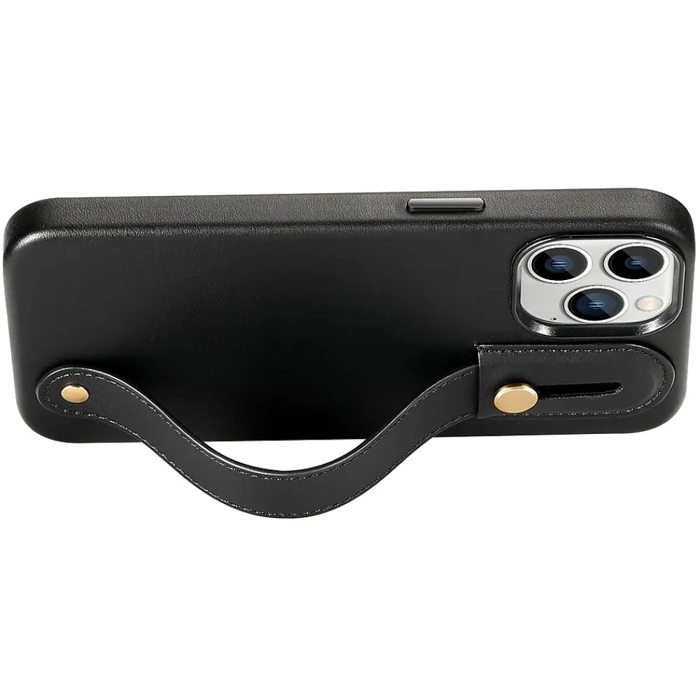 SaharaCase FingerGrip MagSafe Phone Case for iPhone 15 Pro, Shock Absorbing, Black (CP00465)