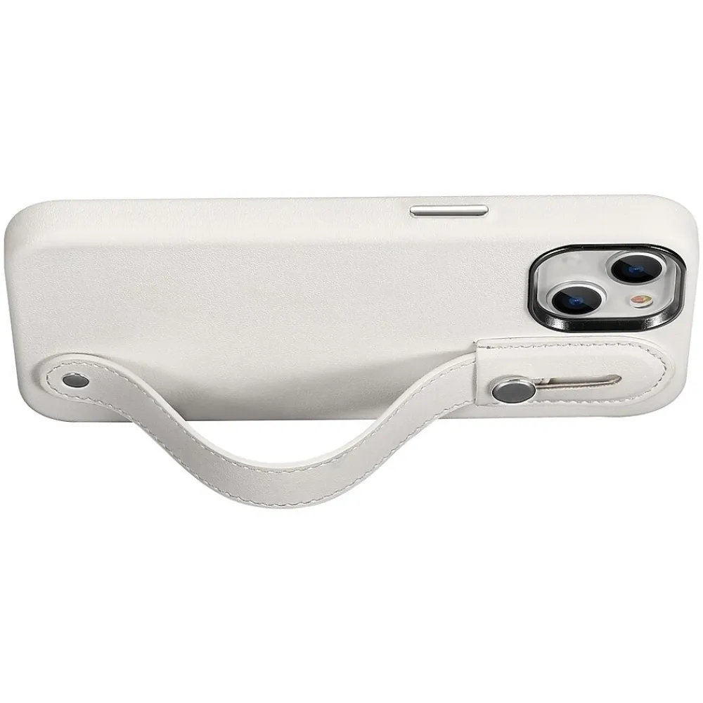 SaharaCase FingerGrip MagSafe Phone Case for iPhone 15, Shock Absorbing, White (CP00444)
