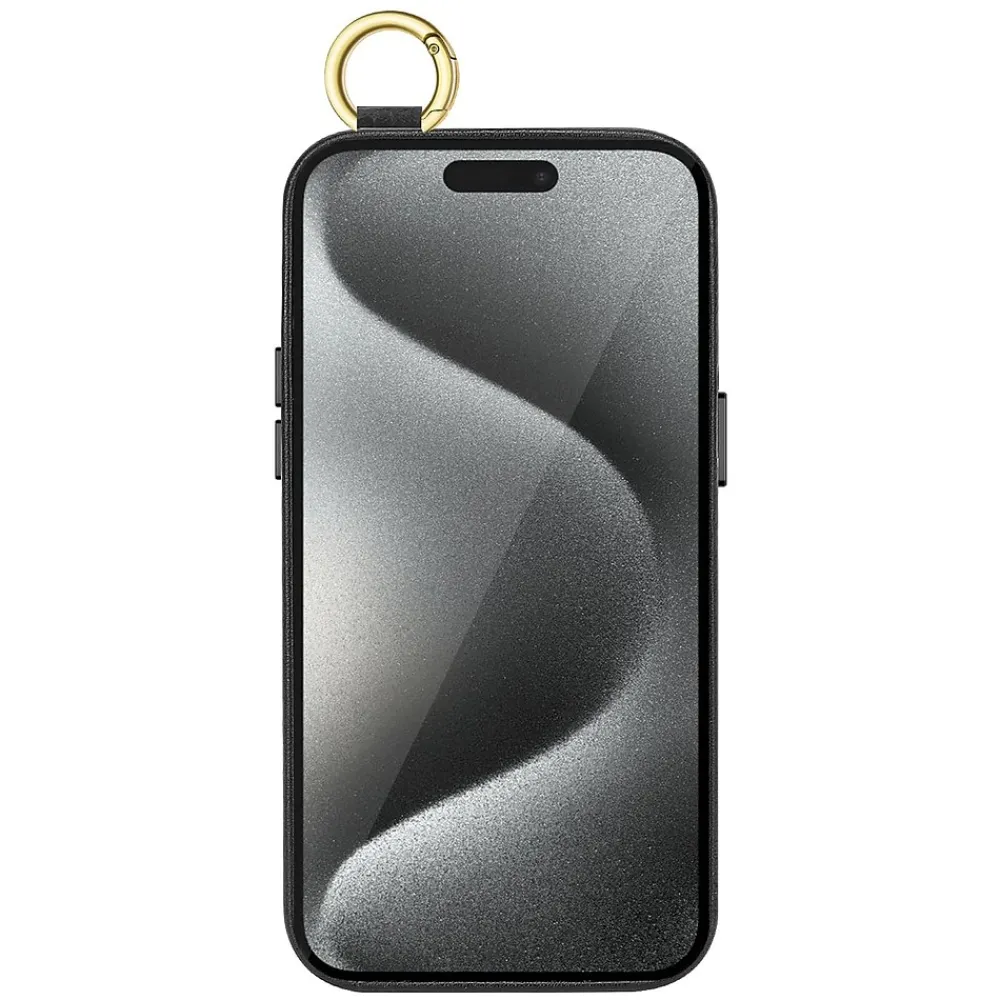 SaharaCase FingerGrip MagSafe Phone Case for iPhone 15 Pro Max, Shock Absorbing, Black (CP00484)