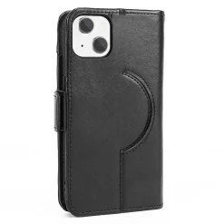SaharaCase Folio Wallet MagSafe Phone Case for iPhone 15, Shock Absorbing, Black (CP00445)