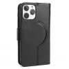 SaharaCase Folio Wallet MagSafe Phone Case for iPhone 15 Pro Max, Shock Absorbing, Black (CP00480)