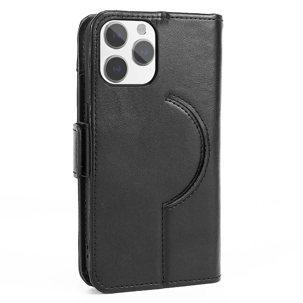 SaharaCase Folio Wallet MagSafe Phone Case for iPhone 15 Pro Max, Shock Absorbing, Black (CP00480)