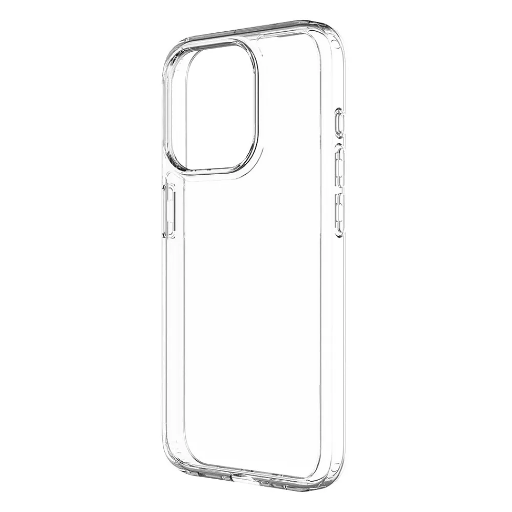 SaharaCase Hybrid-Flex Case with Glass Screen, Camera Protector for iPhone 15 Pro Max, Shock Absorbing, Clear (CP469ZD128ZD131)