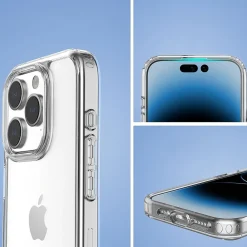 SaharaCase Hybrid-Flex Hard Shell MagSafe Phone Case for iPhone 15 Pro, Shock Absorbing, Clear (CP00456)