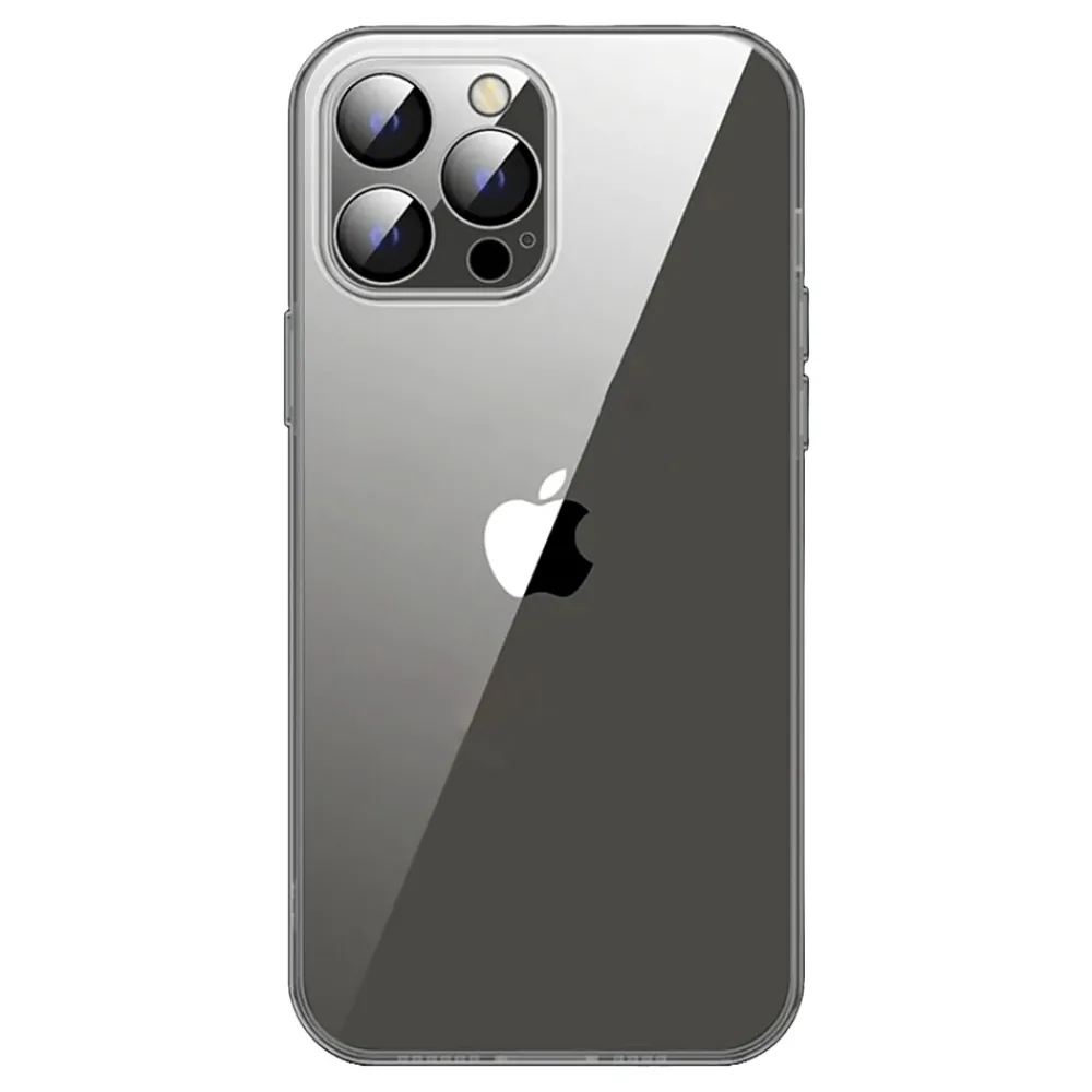 SaharaCase Hybrid-Flex Hard Shell MagSafe Phone Case for iPhone 15 Pro, Shock Absorbing, Clear Black (CP00458)