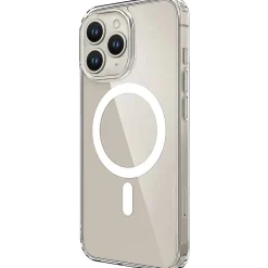 SaharaCase Hybrid-Flex Hard Shell MagSafe Case for iPhone 15 Pro Max, Shock Absorbing, Clear (CP00472)