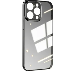 SaharaCase Hybrid-Flex Hard Shell Case, Tempered Glass Screen, Camera Protector for iPhone 15 Pro Max, Clear (CP471ZD128ZD131)