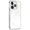 SaharaCase MagSafe Phone Case for iPhone 15 Pro, Shock Absorbing, White Marble (CP00463)