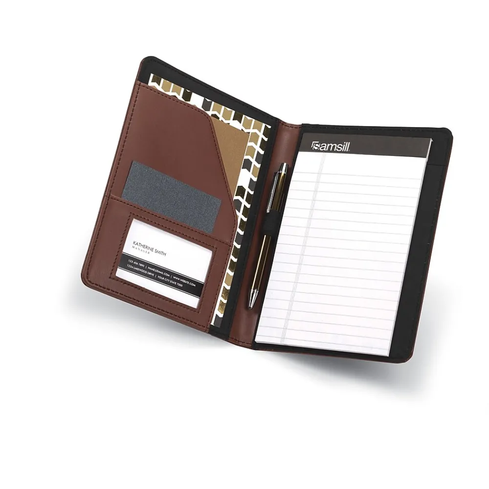 Junior Leather Portfolio Case, Tan (71736)<Samsill Outlet