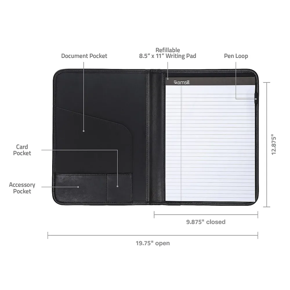 Professional Pad Holder, Black (70810)<Samsill Online