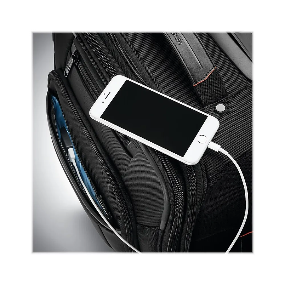 22.4" Carry-On Suitcase, 4-Wheeled Spinner, TSA Checkpoint Friendly, Black (127373-1041)<Samsonite New