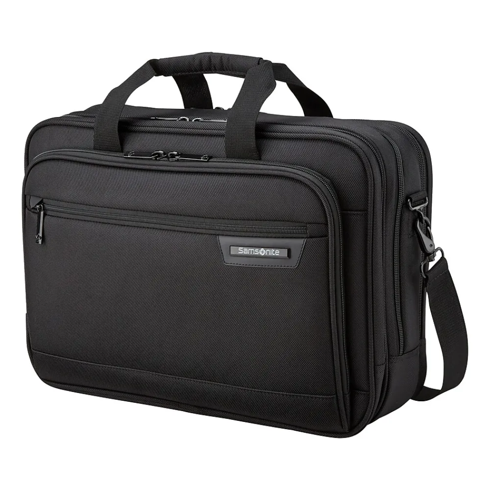 Classic Business 2.0 Laptop Briefcase, Black Polyester (141274-1041)<Samsonite Discount
