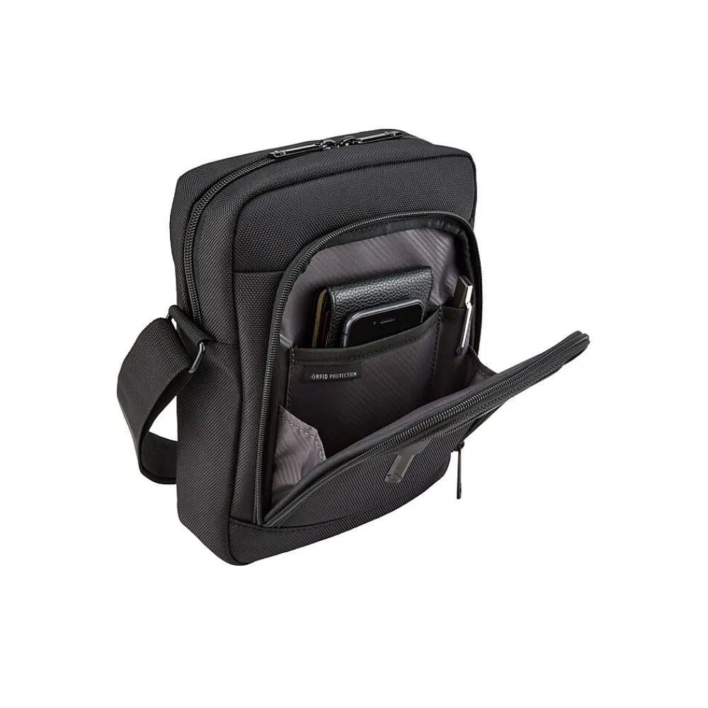 Classic Business 2.0 Polyester Cross-Body Messenger Bag, Black (141275-1041)<Samsonite