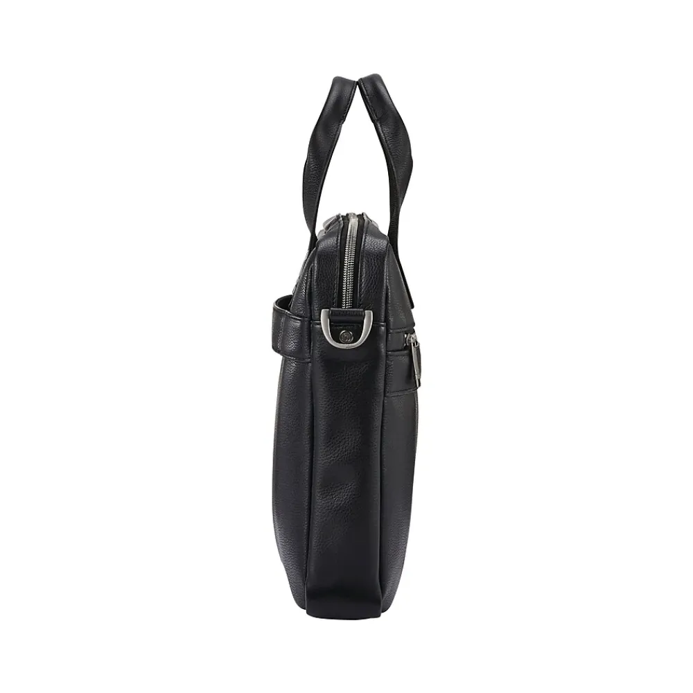 Classic Laptop Briefcase, Black Leather (126038-1041)<Samsonite Clearance