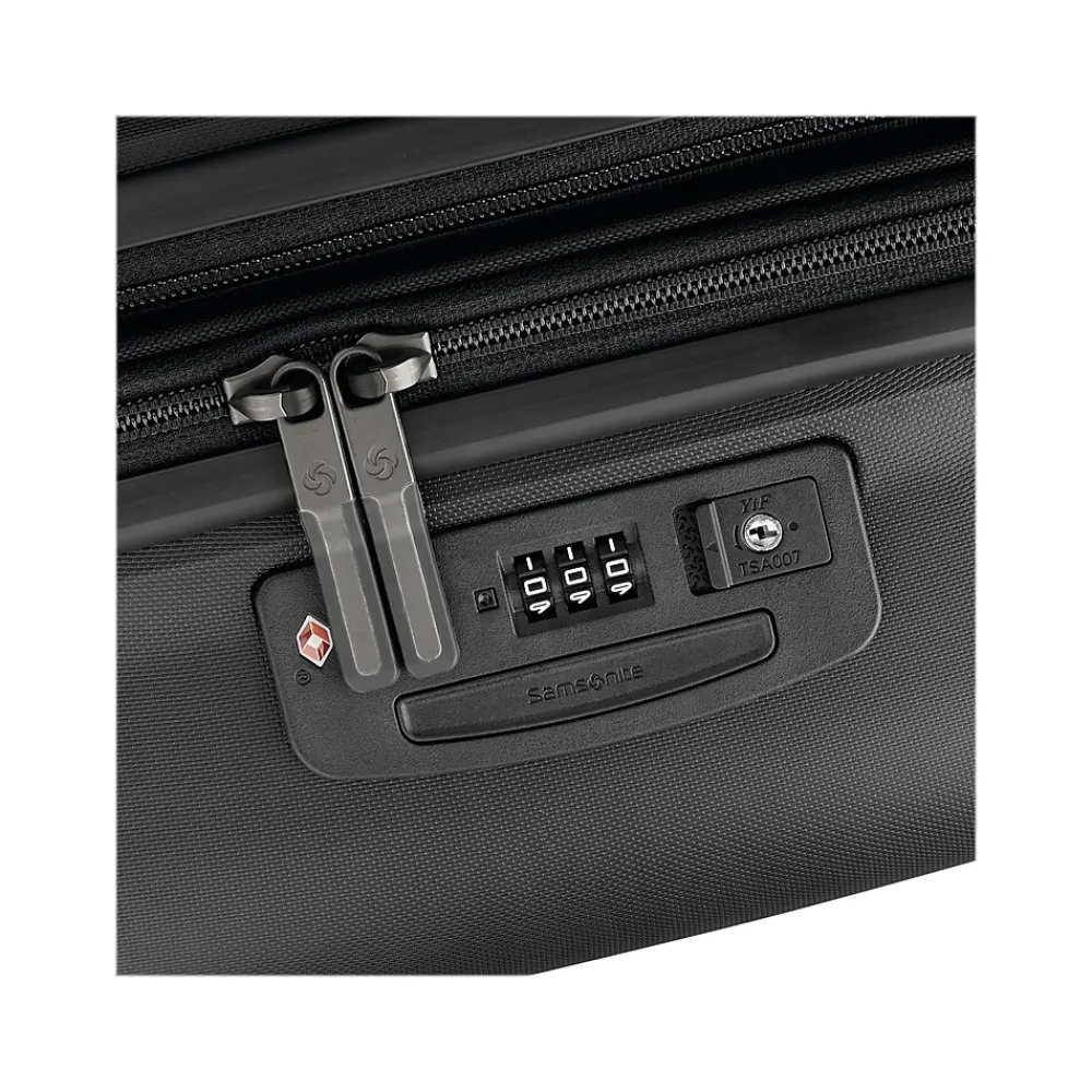 Elevation Plus 23" Hardside Carry-On Suitcase, 4-Wheeled Spinner, TSA Checkpoint Friendly, Triple Black (142910-2620)<Samsonite Discount
