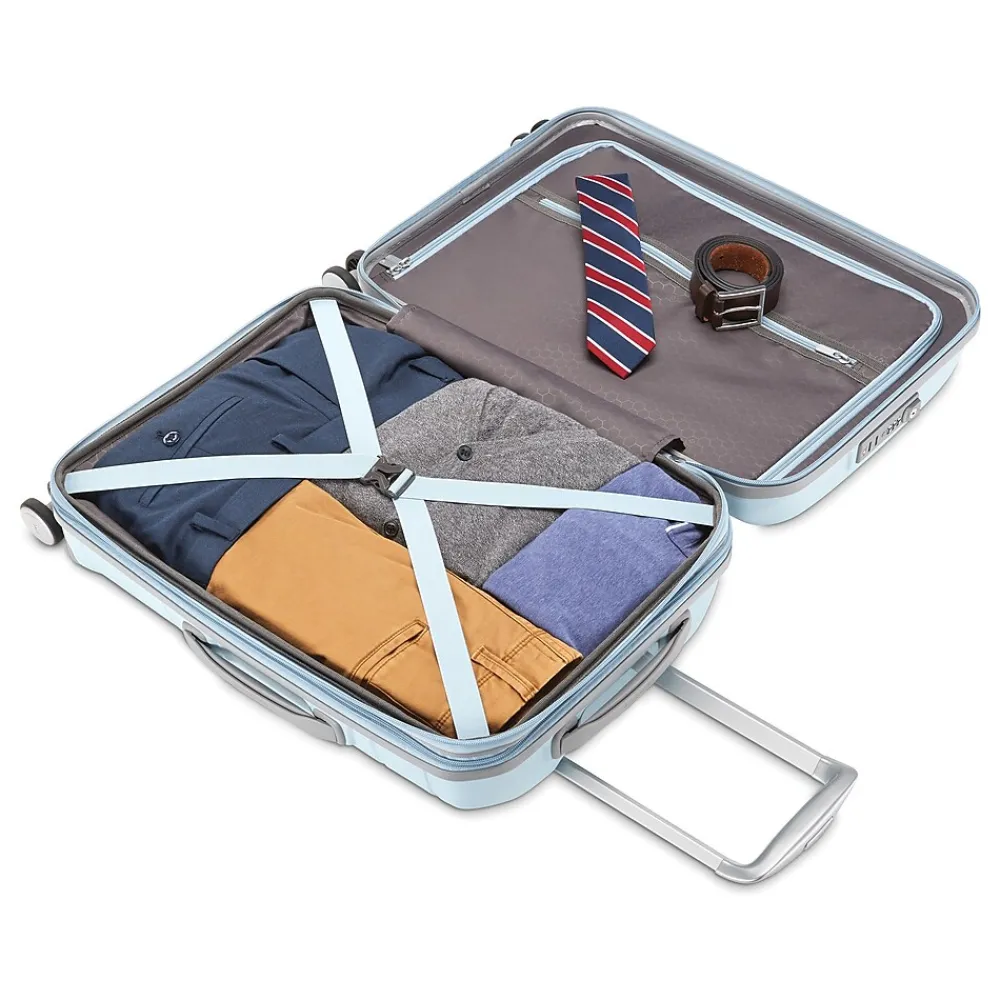 Freeform 21.25" Hardside Carry-On Suitcase, 4-Wheeled Spinner, TSA Checkpoint Friendly, Navy (78255-1596)<Samsonite Outlet