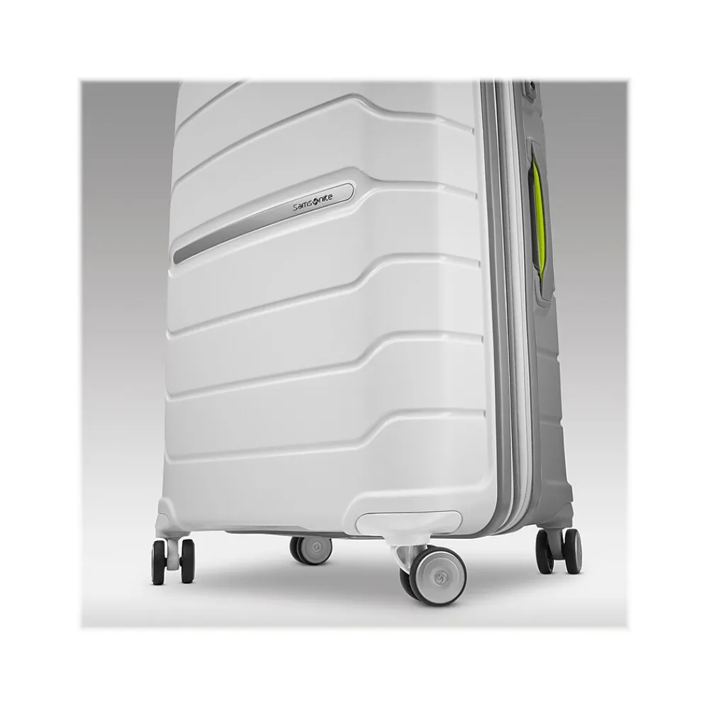 Freeform 21.25" Hardside Carry-On Suitcase, 4-Wheeled Spinner, TSA Checkpoint Friendly, White/Gray (78255-4744)<Samsonite Online