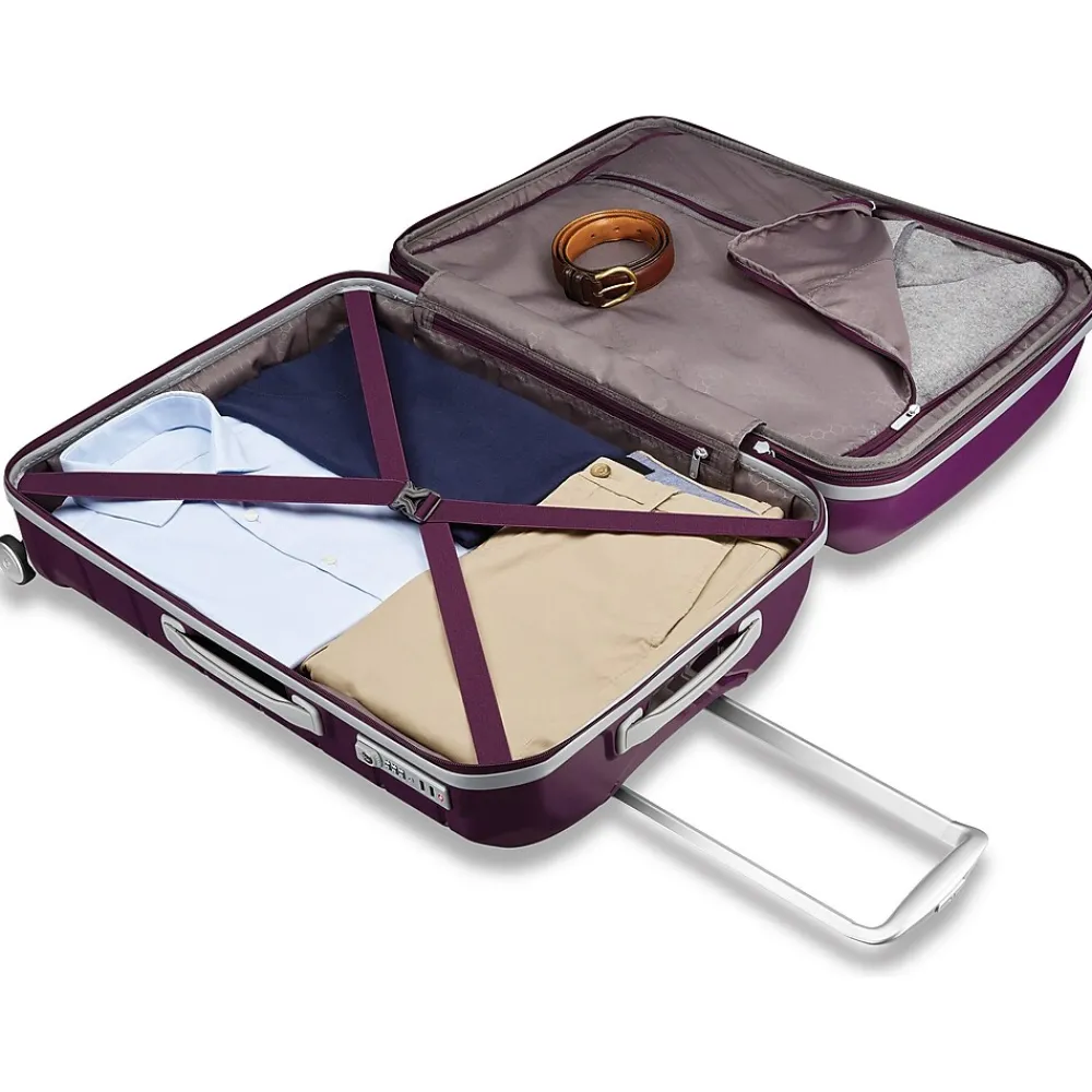 Freeform 21.25" Hardside Carry-On Suitcase, 4-Wheeled Spinner, TSA Checkpoint Friendly, Amethyst Purple (78255-B170)<Samsonite Online