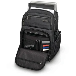 Modern Utility Double Shot Backpack, Solid, Charcoal Heather (89574-5794)<Samsonite New