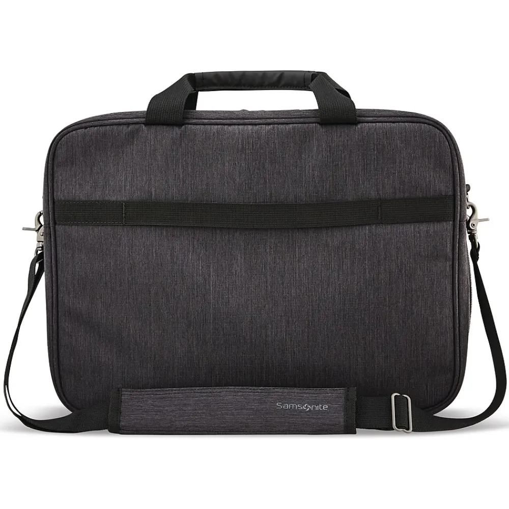 Modern Utility Polyester Laptop Briefcase, Charcoal (126442-5794)<Samsonite New