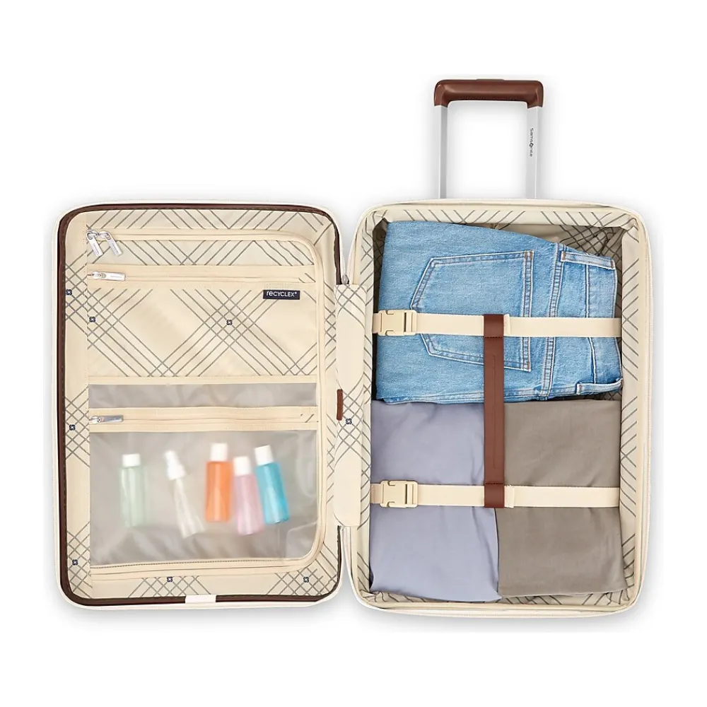 Virtuosa 23" Hardside Carry-On Suitcase, 4-Wheeled Spinner, TSA Checkpoint Friendly, Off-White (149176-1627)<Samsonite Outlet