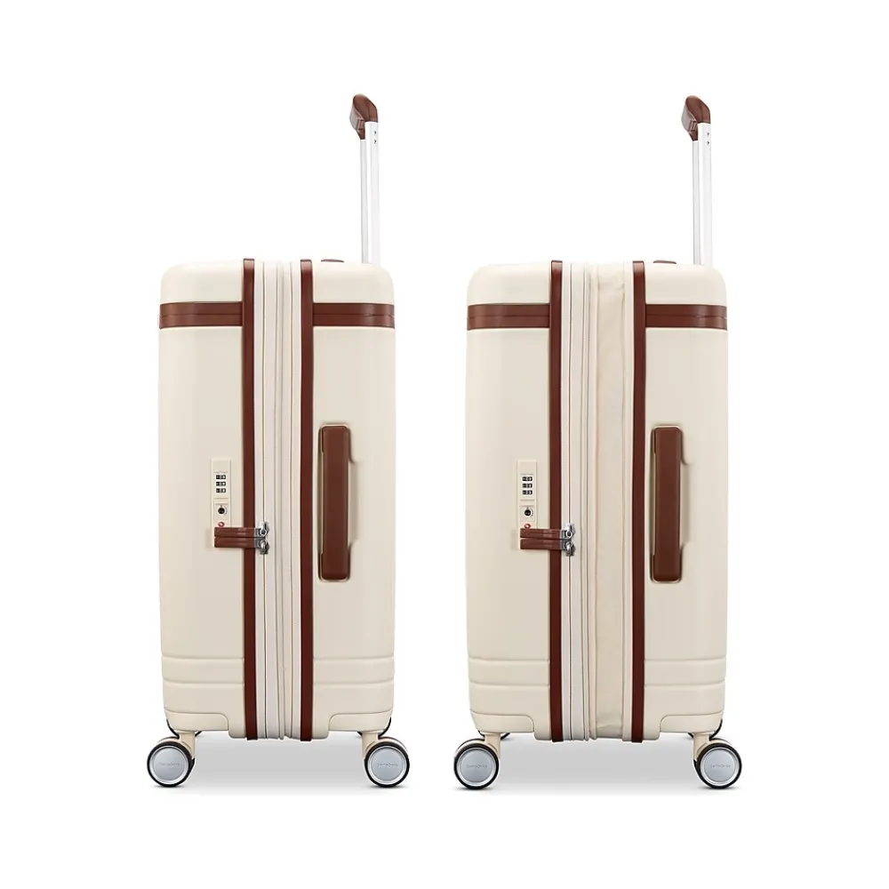 Virtuosa 23" Hardside Carry-On Suitcase, 4-Wheeled Spinner, TSA Checkpoint Friendly, Off-White (149176-1627)<Samsonite Outlet