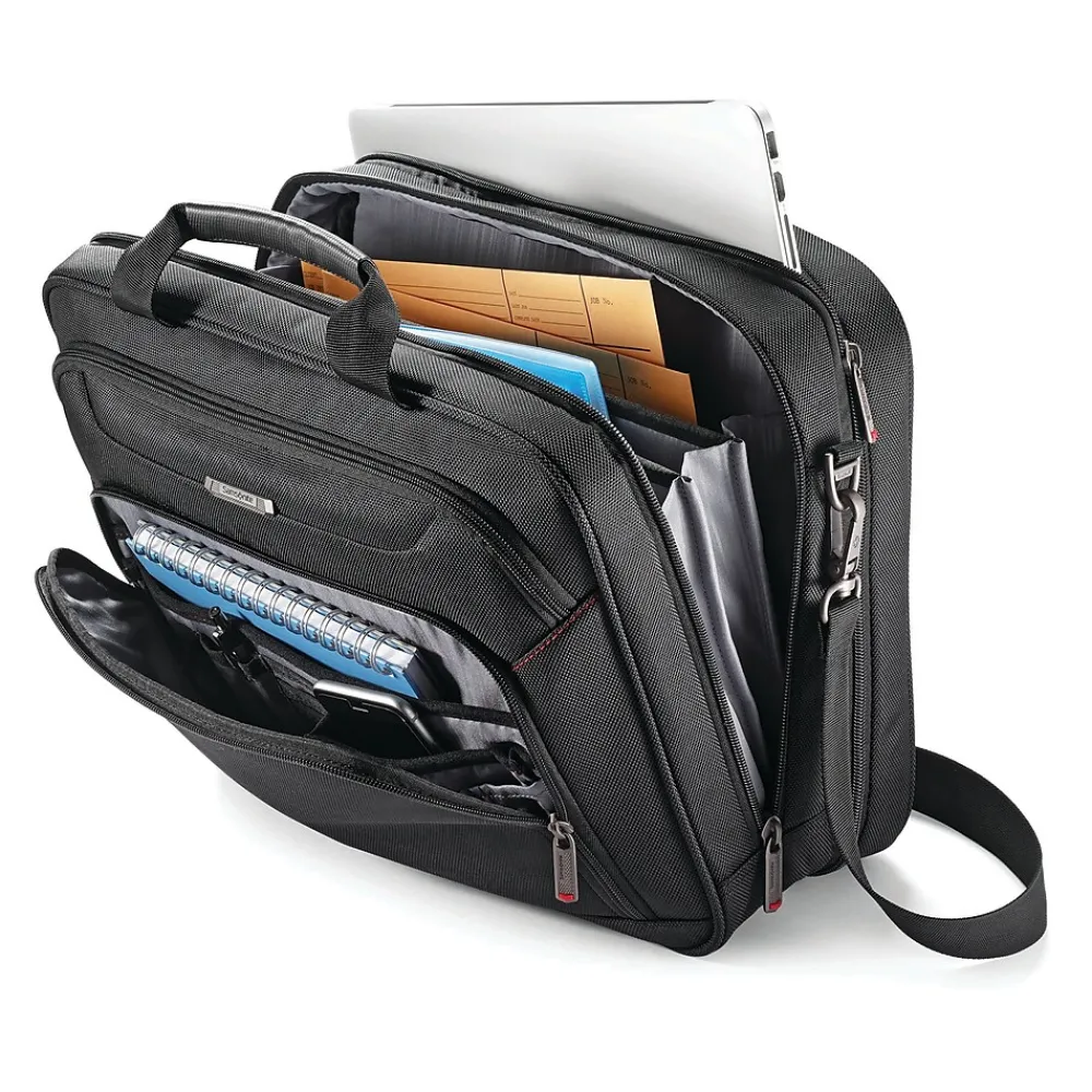 Xenon 3.0 Laptop Briefcase, Black Polyester (89433-1041)<Samsonite Hot