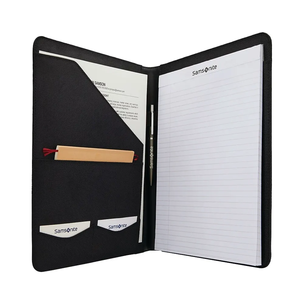 Xenon Business Polyester Padfolio, Black (116464-1041)<Samsonite Best