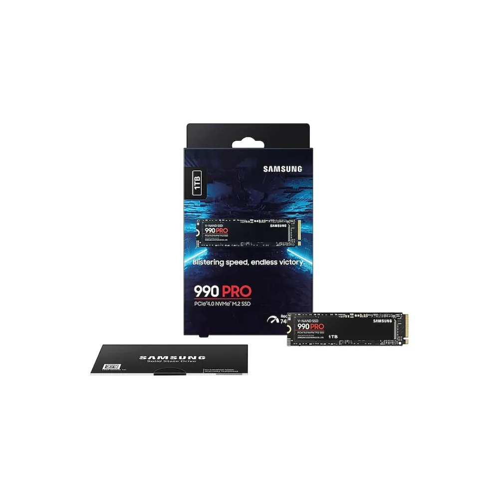 Hot Samsung 990 PRO 1TB M.2 PCI Express 4.0 Internal Solid-State Drive, V-NAND (MZ-V9P1T0B/AM)