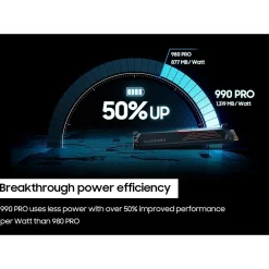 Sale Samsung 990 PRO with Heatsink 2TB M.2 PCIe 4.0 NVMe Internal Solid-State Drive, V-NAND (MZ-V9P2T0CW)