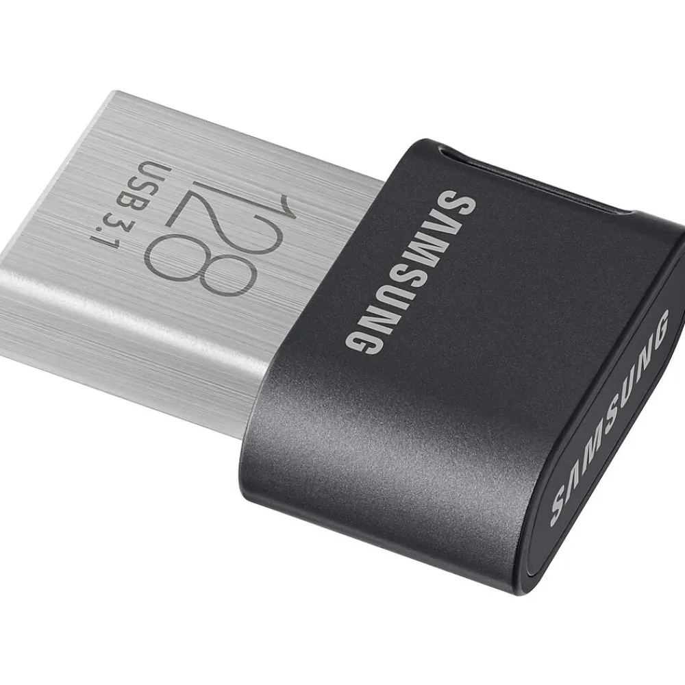 Hot Samsung FIT Plus 128GB USB 3.1 Type A Flash Drive, Black (MUF-128AB/AM)